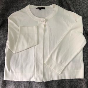 Brooks Brothers white camisole cardigan size large